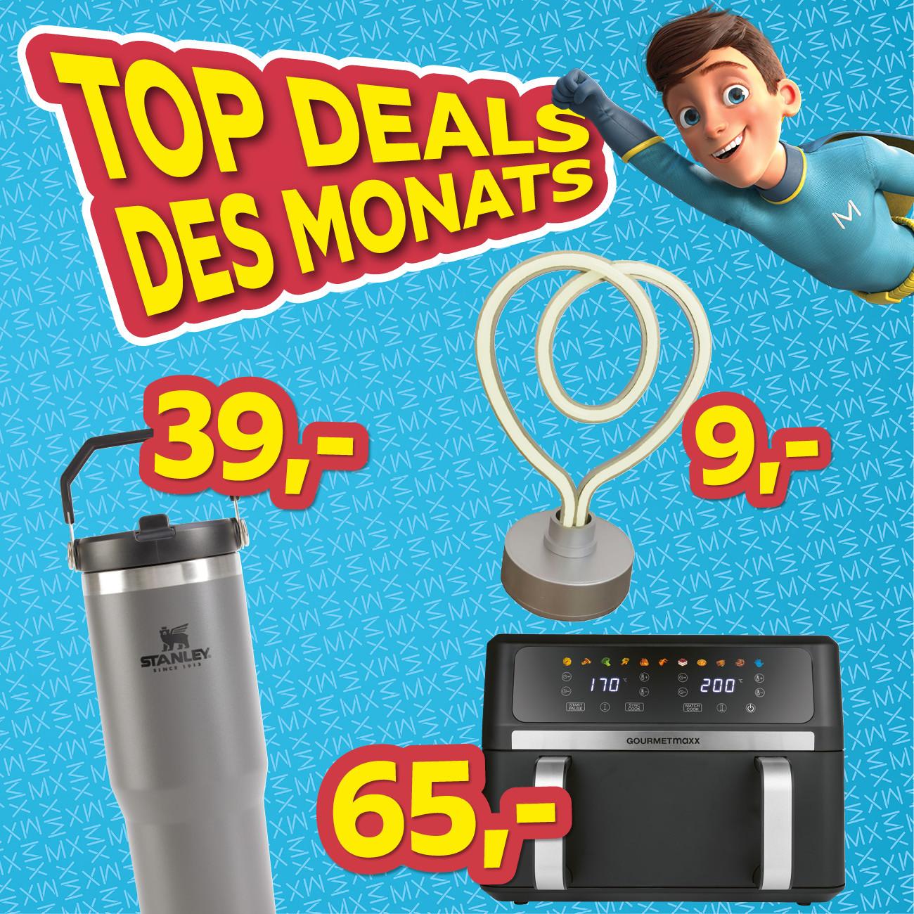 Top Deals des Monats, Stanley Cup 39€, Tischleuchte 9€, Heißluftfritteuse 65€