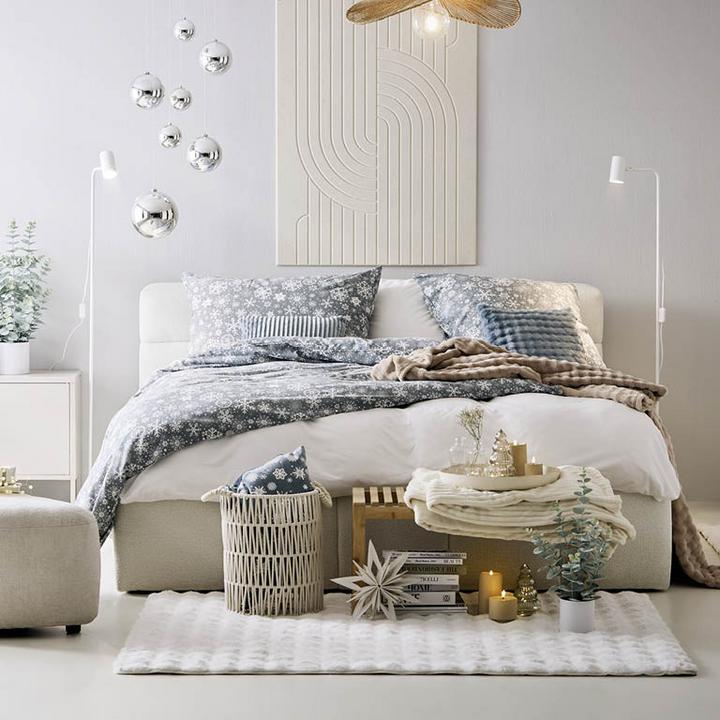 textil s vánočním motivem