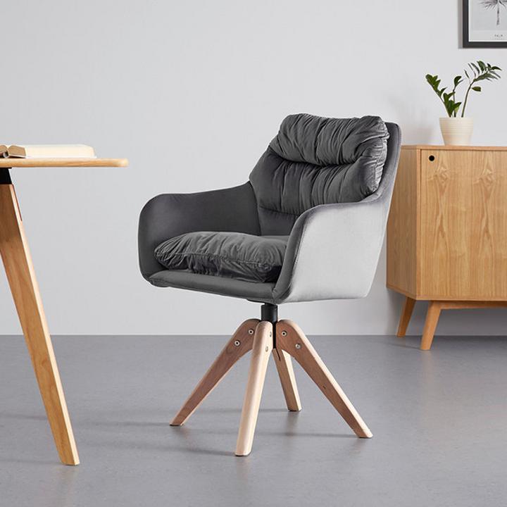 sivé jedálenské kreslo