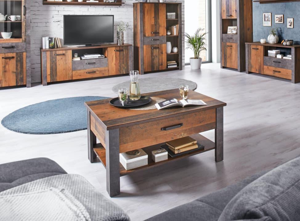 Couchtisch in Wohnzimmer