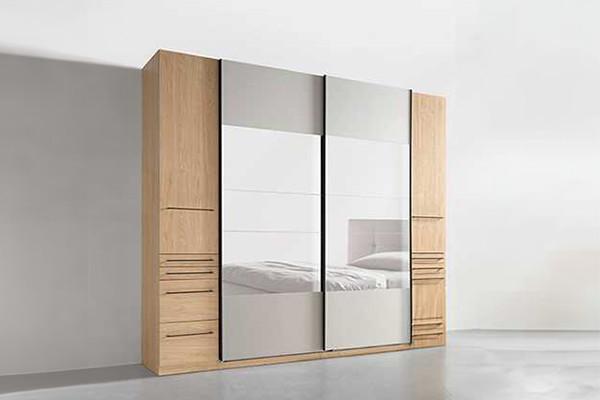 Schwebetürenschrank Eiche