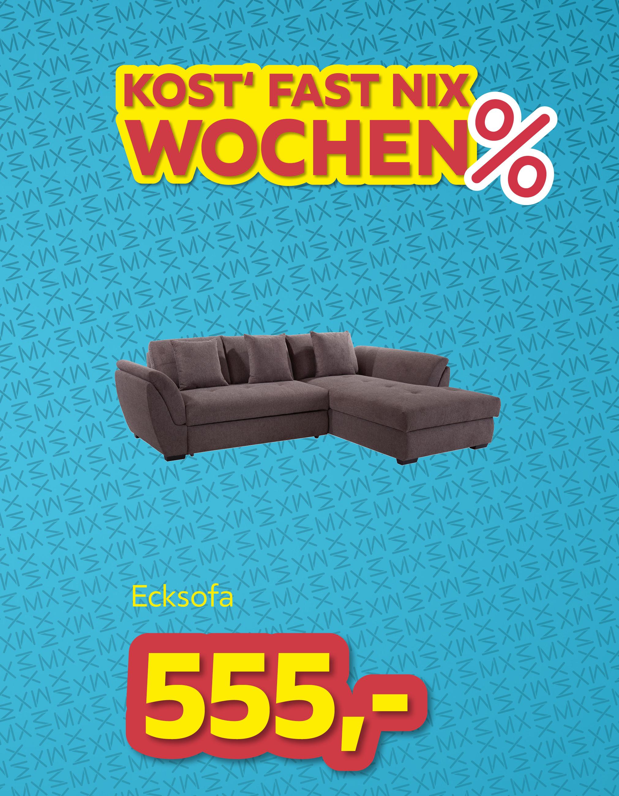Kost fast nix Wochen Ecksofa um € 555,-