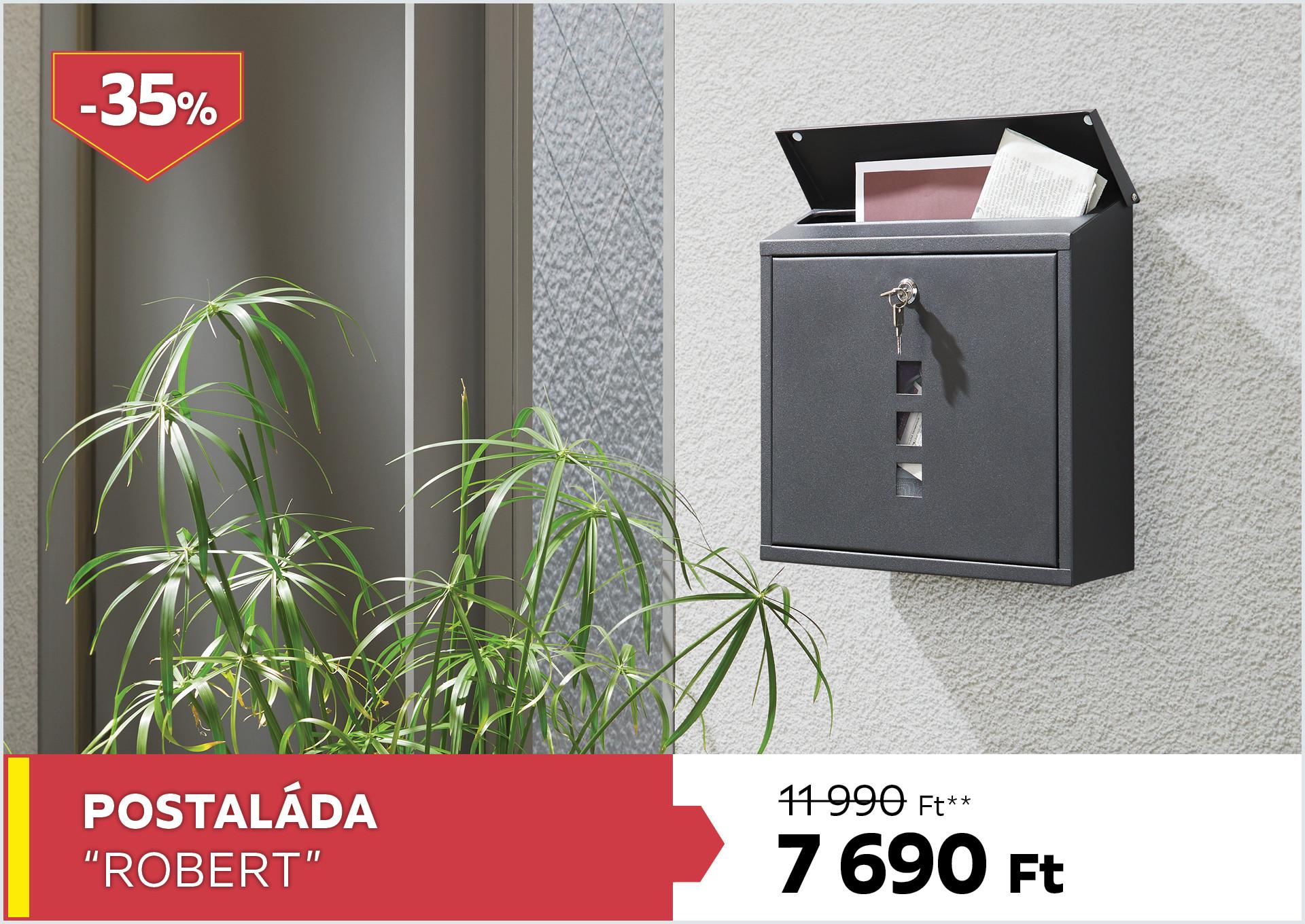 Postaláda ROBERT 11990Forint helyett 7690Forint kedvezmény mértéke 35%