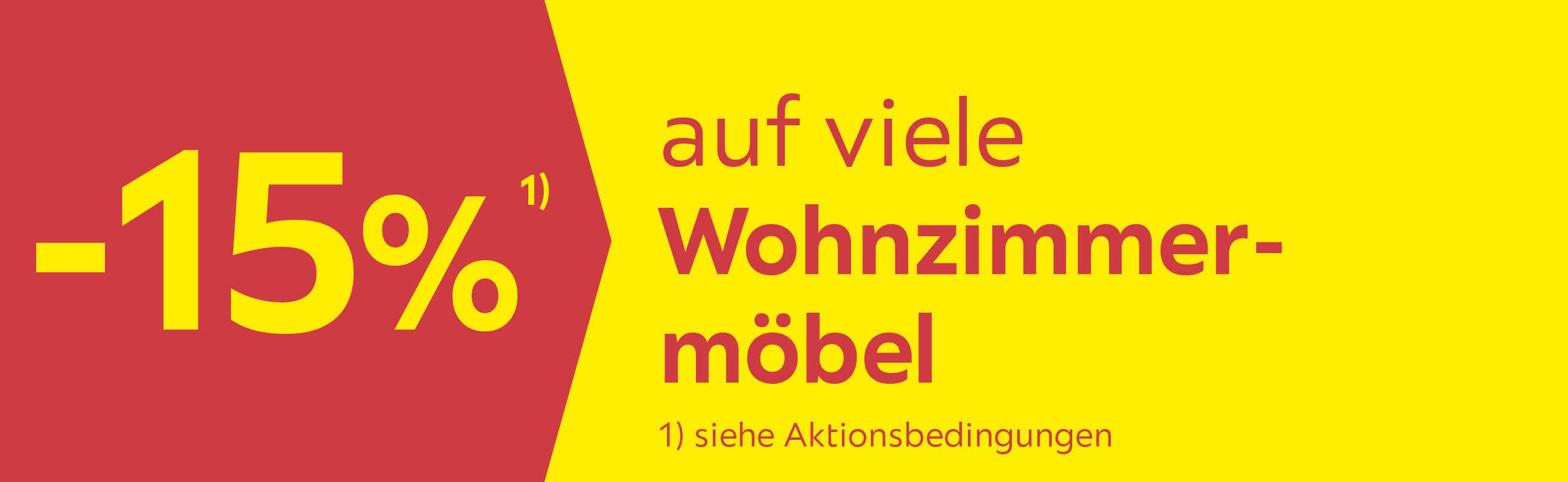 -15% auf viele Wohnzimmermöbel