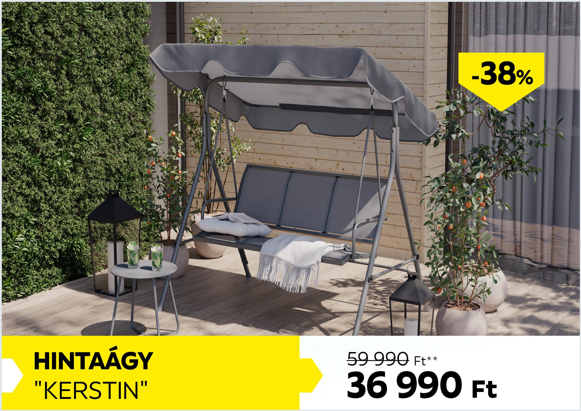 Hintaágy KERSTIN 59990 Forint helyett 36990 Forint, kedvezmény mértéke: 38%