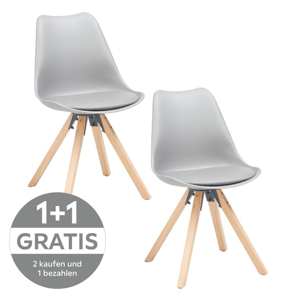 Schalenstuhl Vilnius Grau