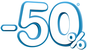 -50%* kedvezmény