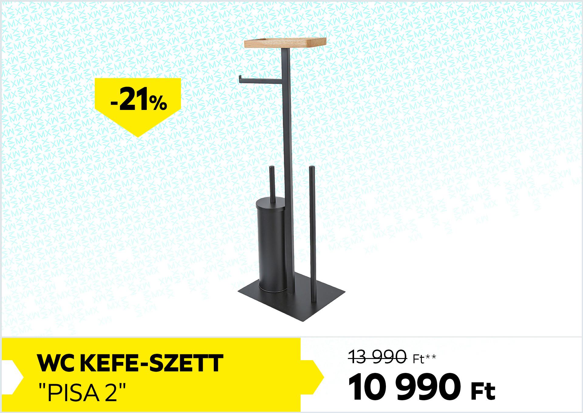WC KEFE-SZETT PISA 2 13990Forint helyett 10990Forint kedvezmény mértéke 21%