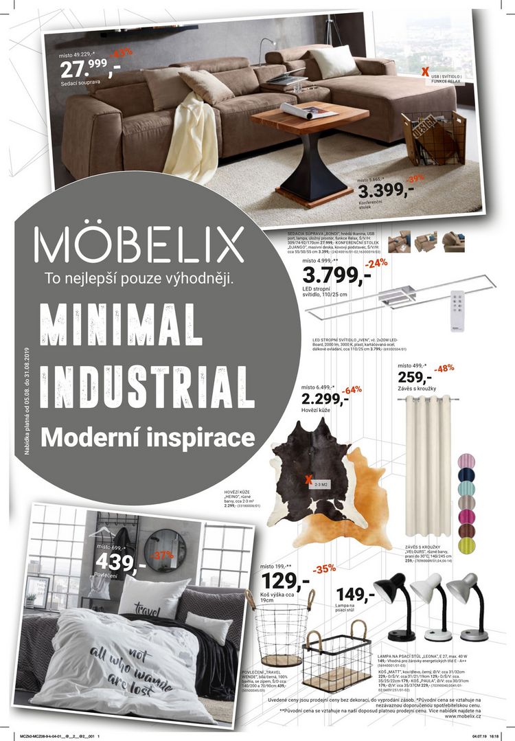MINIMAL INDUSTRIAL Moderní inspirace