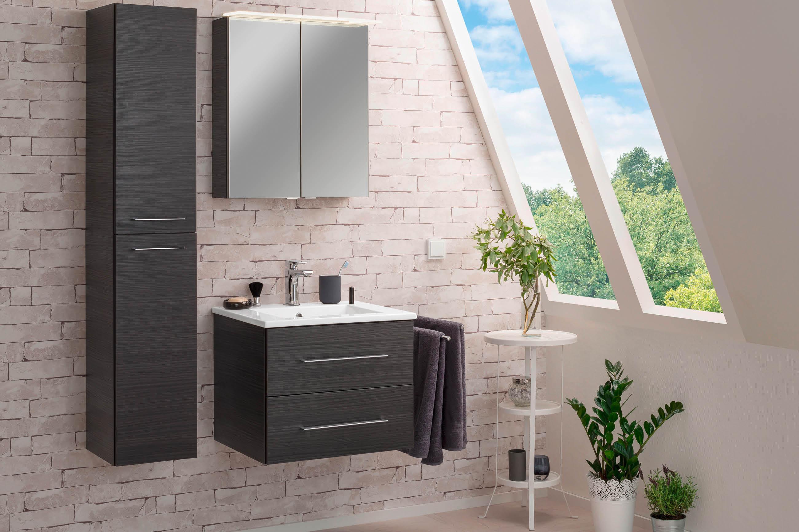 günstige schwarze Badezimmer Hochschränke