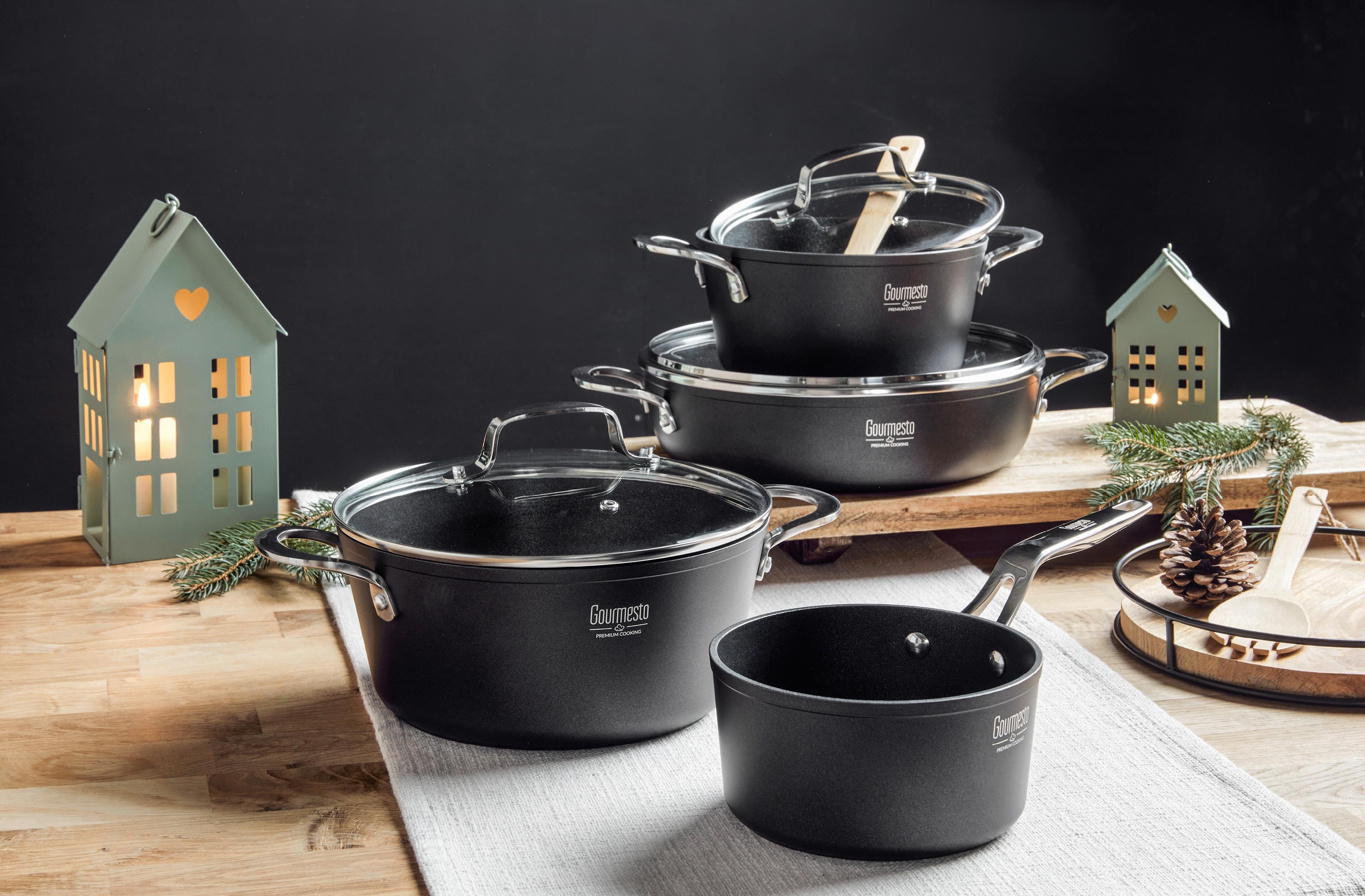 kvalitní řada hrnců a pánví Gourmesto