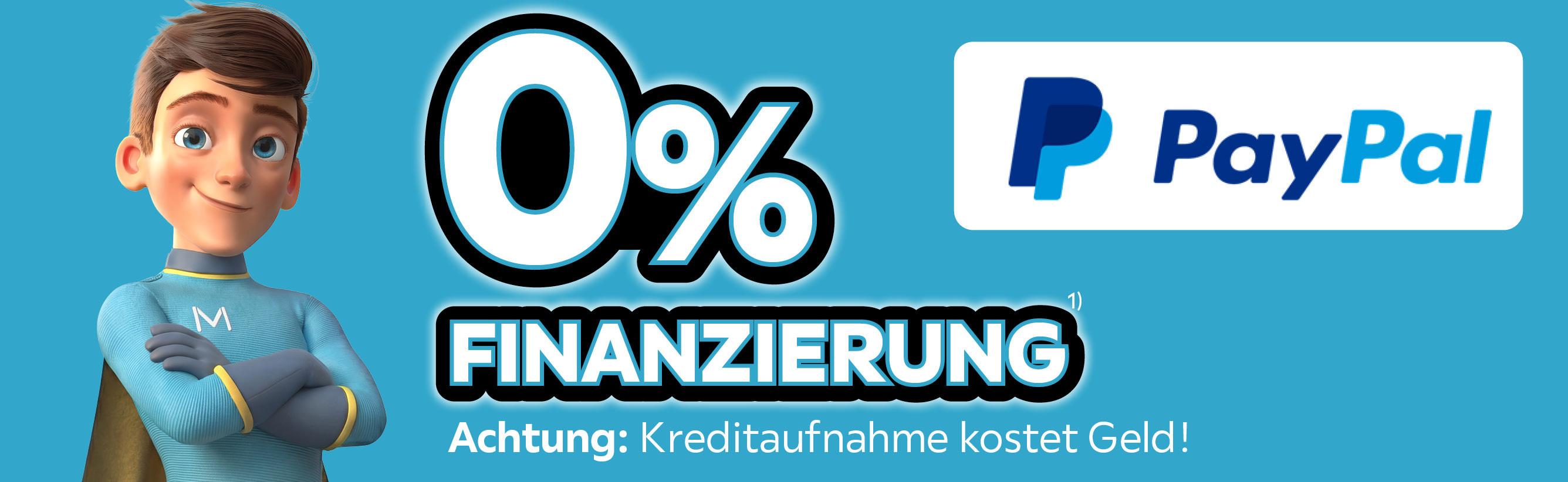0% Finanzierung PayPal, Achtung: Kreditaufnahme kostet Geld!