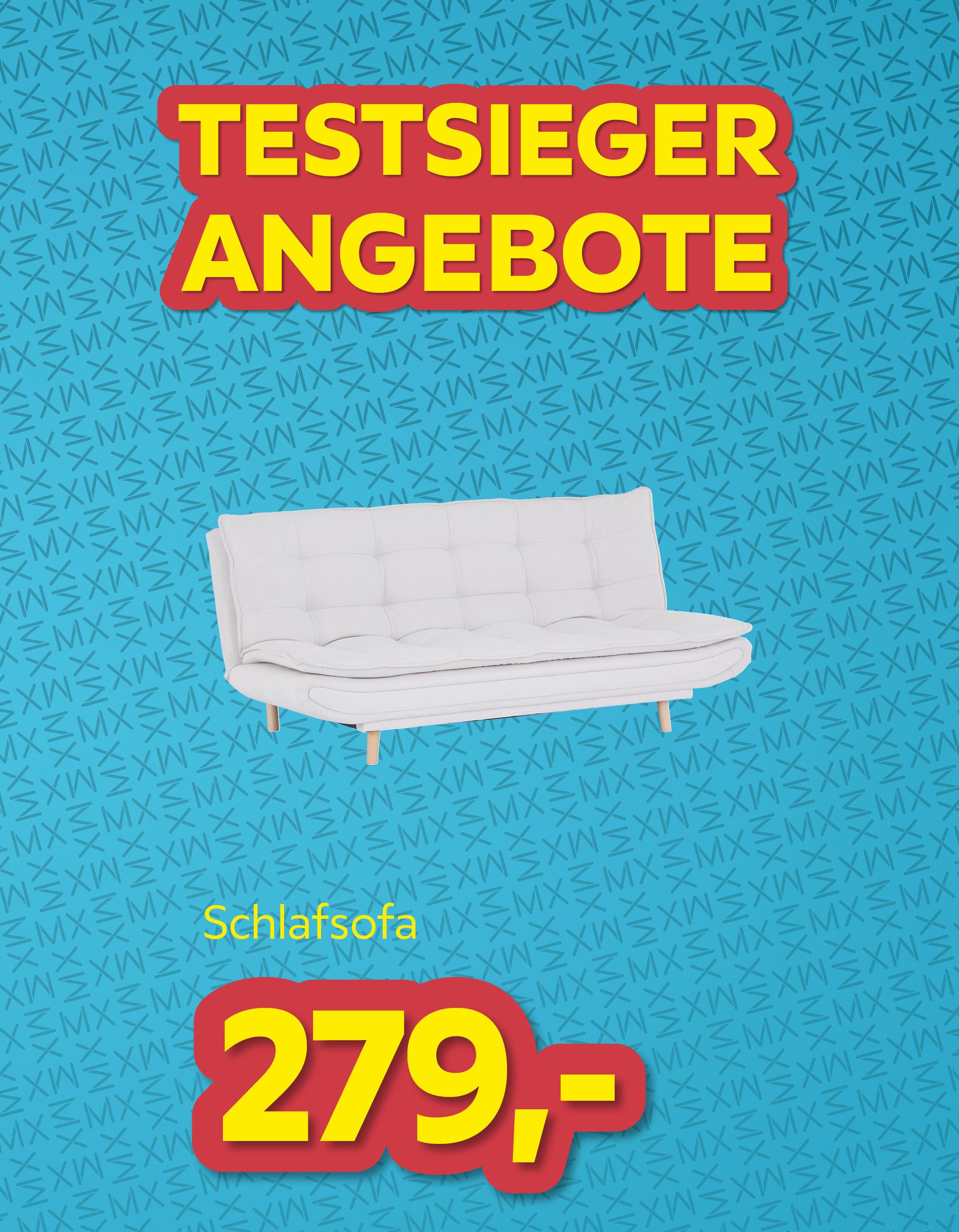 Testsiegerangebote Schlafsofa um € 279,-