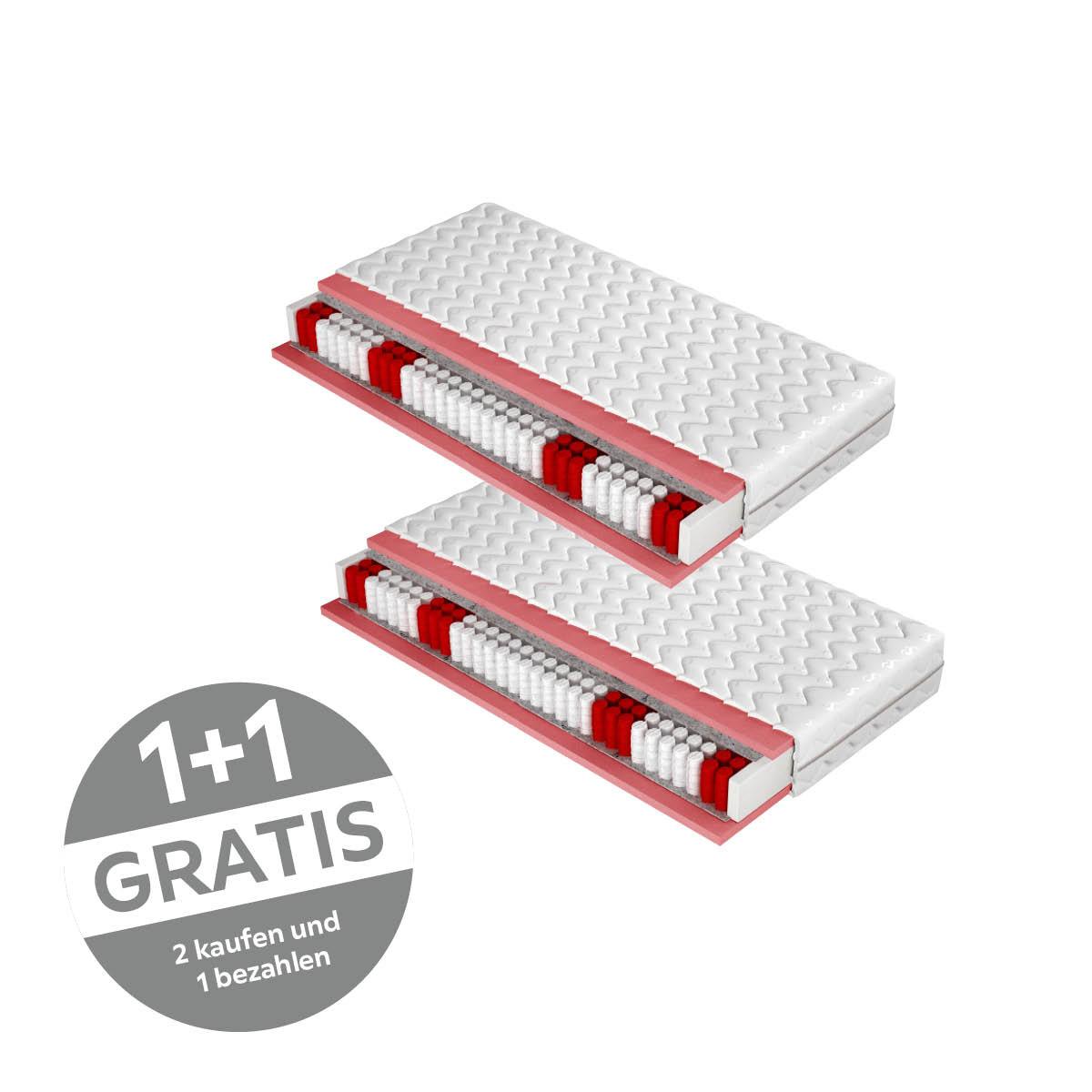 Taschenfederkernmatratze Pocket Plus B: 90 Cm - Textil (90/200cm)