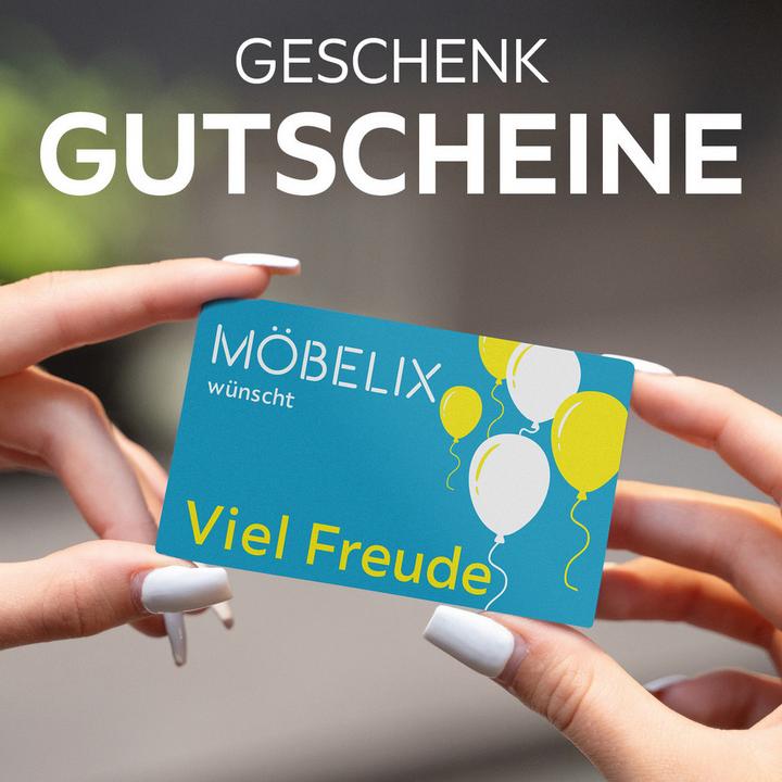 Geschenkgutscheine, Möbelix wünscht viel Freude