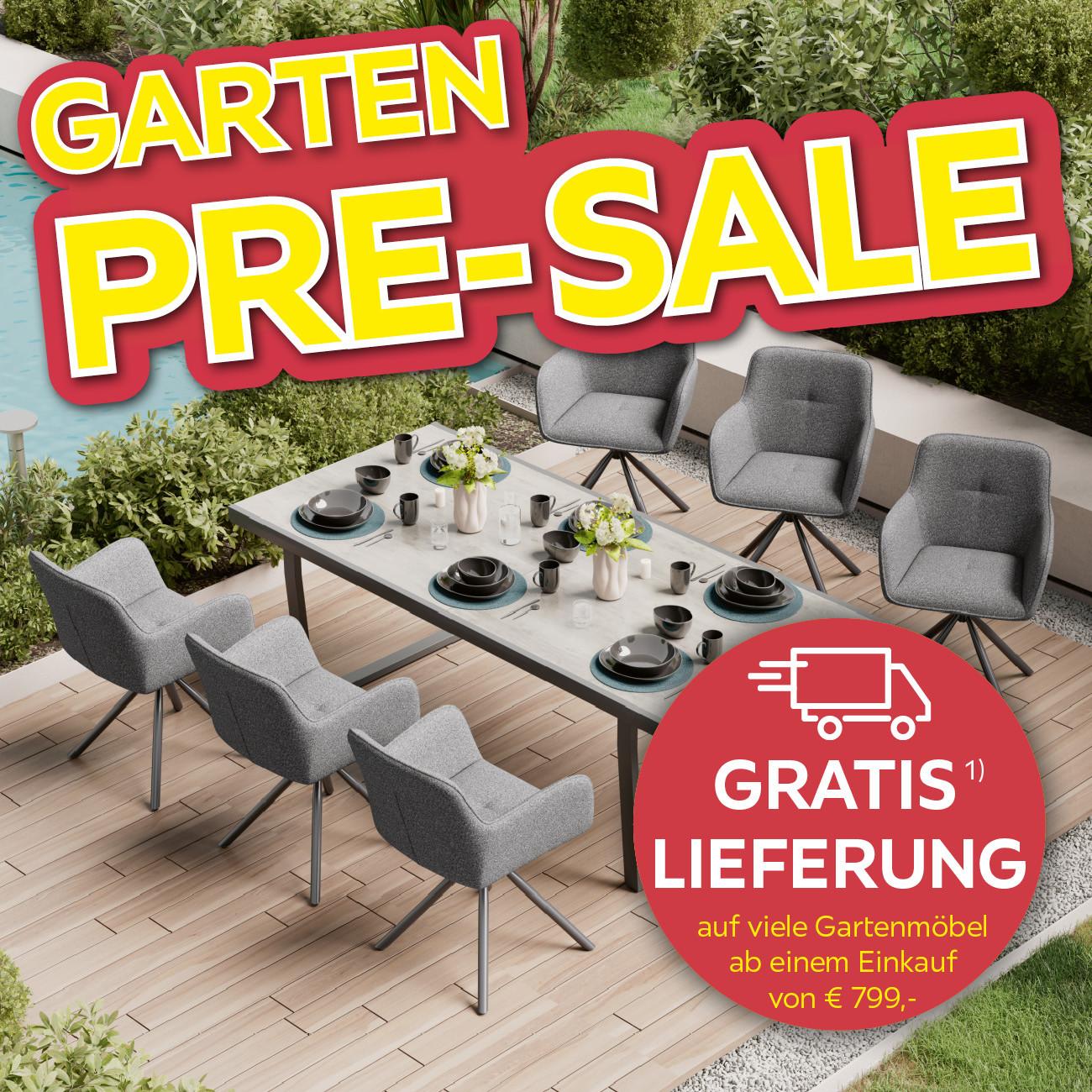Garten Pre-Sale, Gratis Lieferung auf viele Gartenmöbel ab einem Einkaufswert 799€