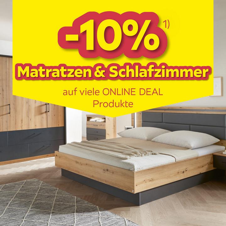 -10% Matratzen & Schlafzimmer auf viele Online DEAL Produkte