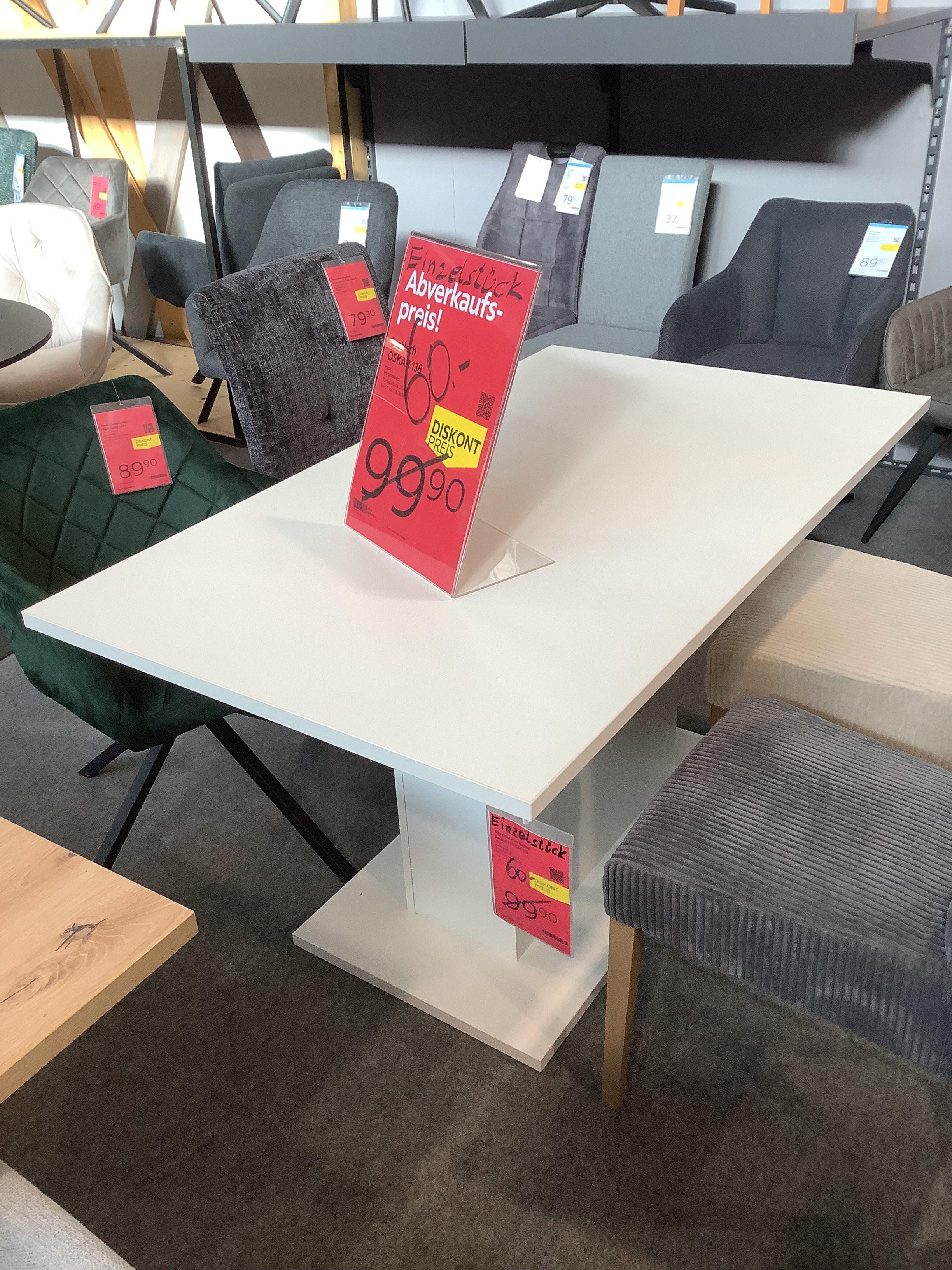 ESSTISCH OSKAR 138 EINZELSTÜCK