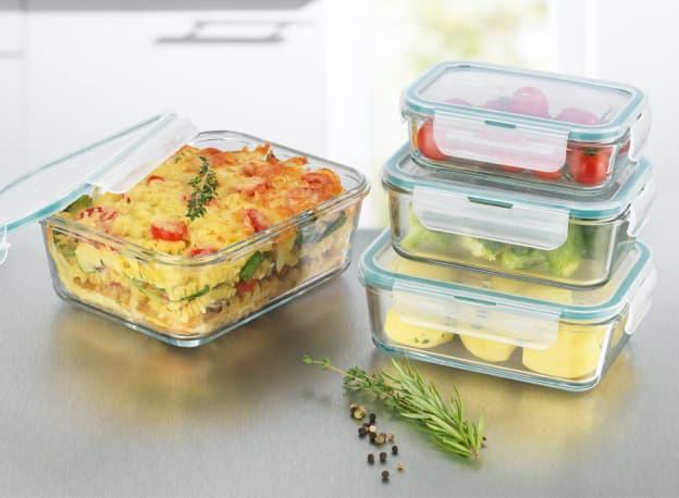 Lasagne in Aufbewahrungsbox