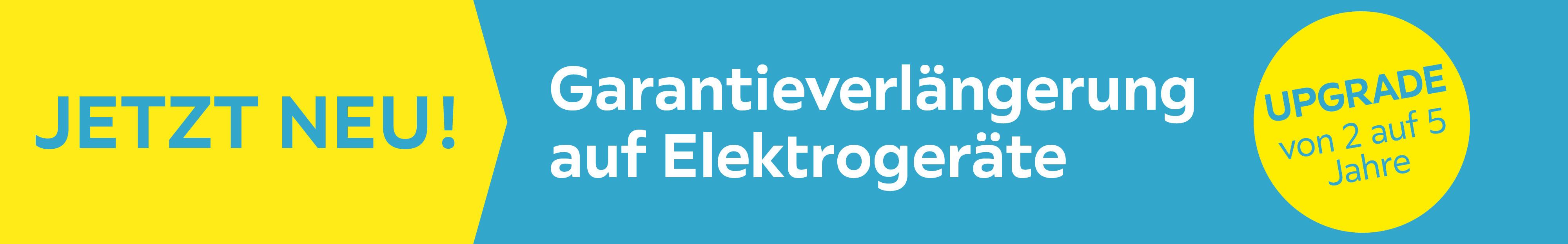 Elektrogeräte Garantieverlängerung Banner