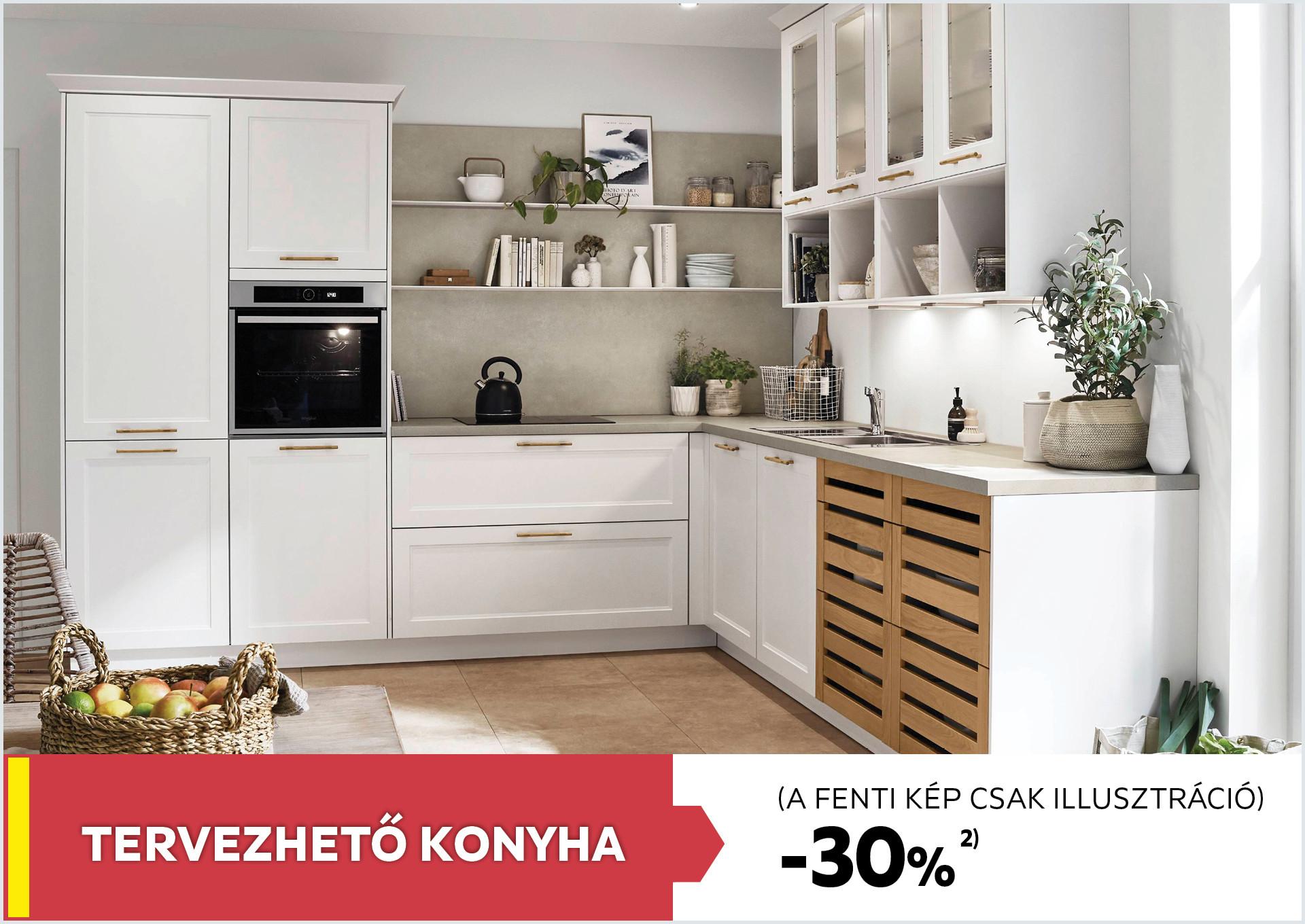 Tervezhető konyha ajánlat, -30% 2)