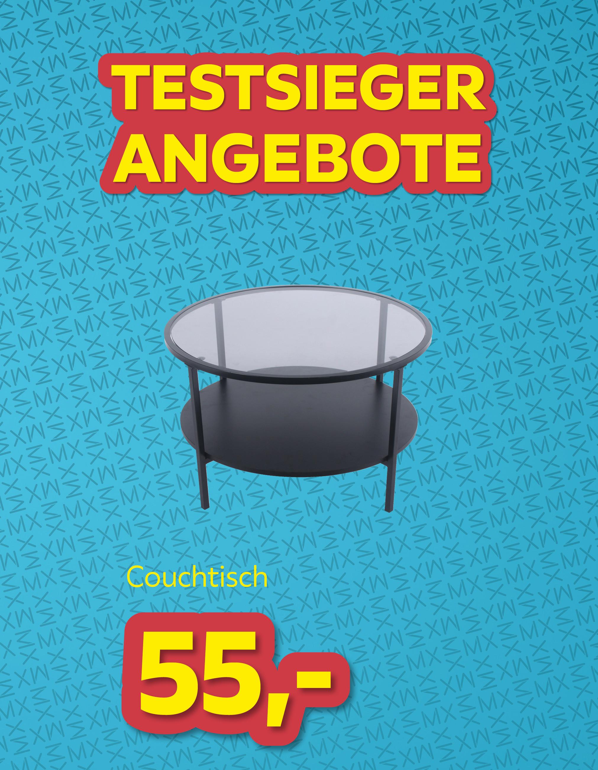 Testsieger Angebote Couchtisch um € 55,-