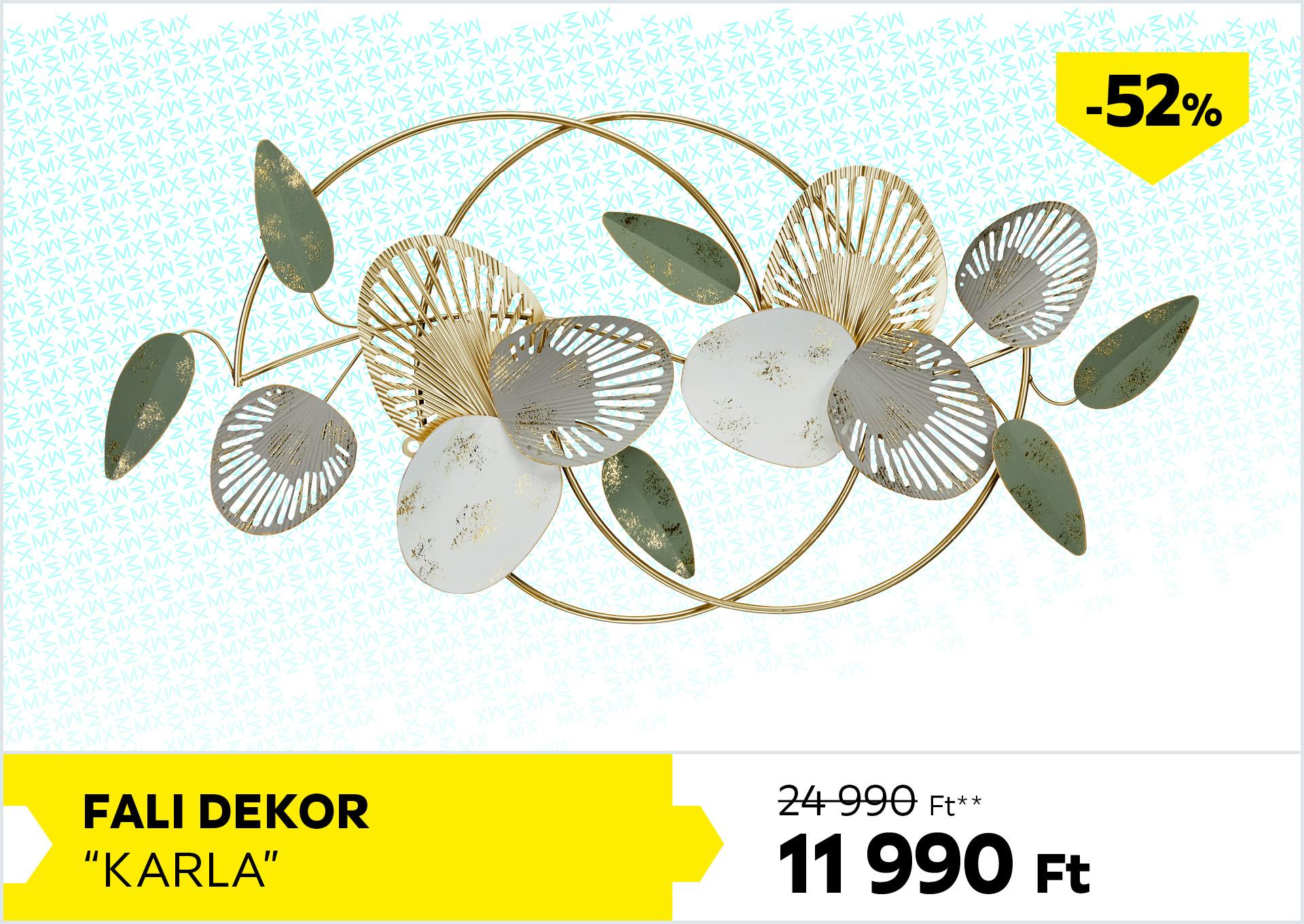Fali dekor KARLA 24990Forint helyett 11990Forint kedvezmény mértéke 52%