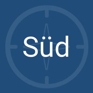 Illustration Kompass Süd