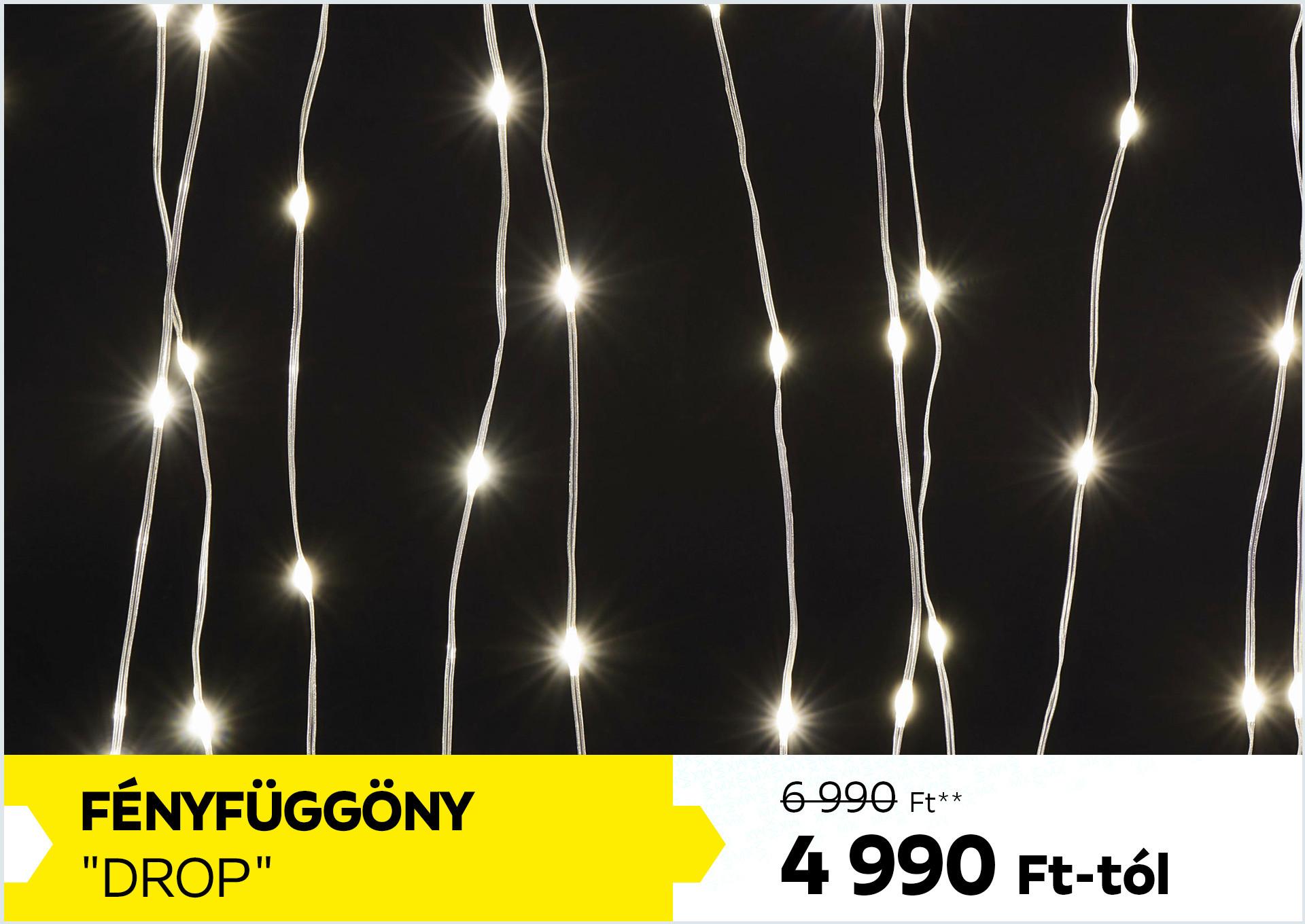 Fényfüggöny DROP 6990Forint helyett 4990Forinttól