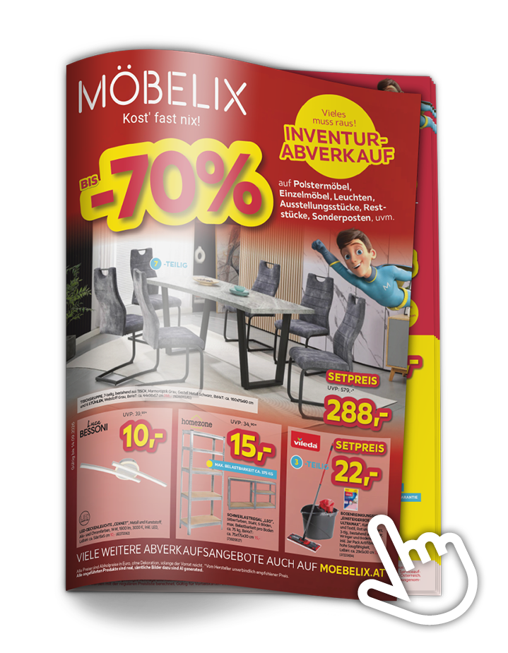 -70 % Inventurabverkauf Prospekt