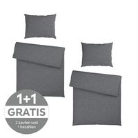BETTWÄSCHE DORIS - Anthrazit, ROMANTIK / LANDHAUS, Textil - James Wood
