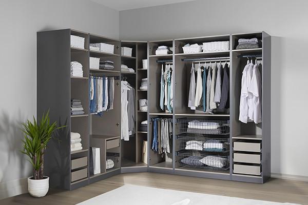 Kleiderschrank Anthrazit