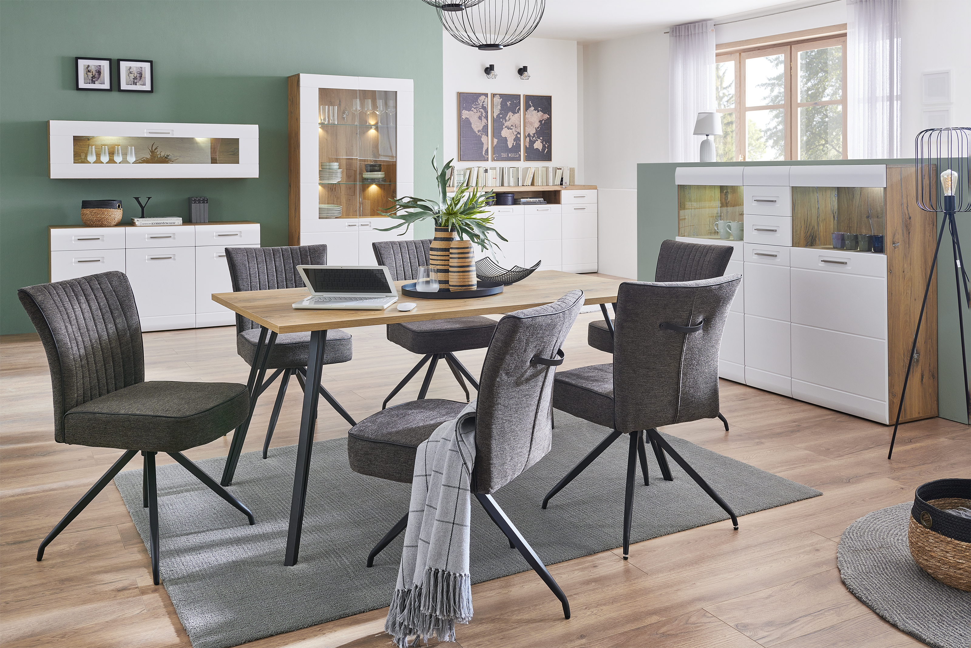 Speisezimmer Auris Weiß Matt
