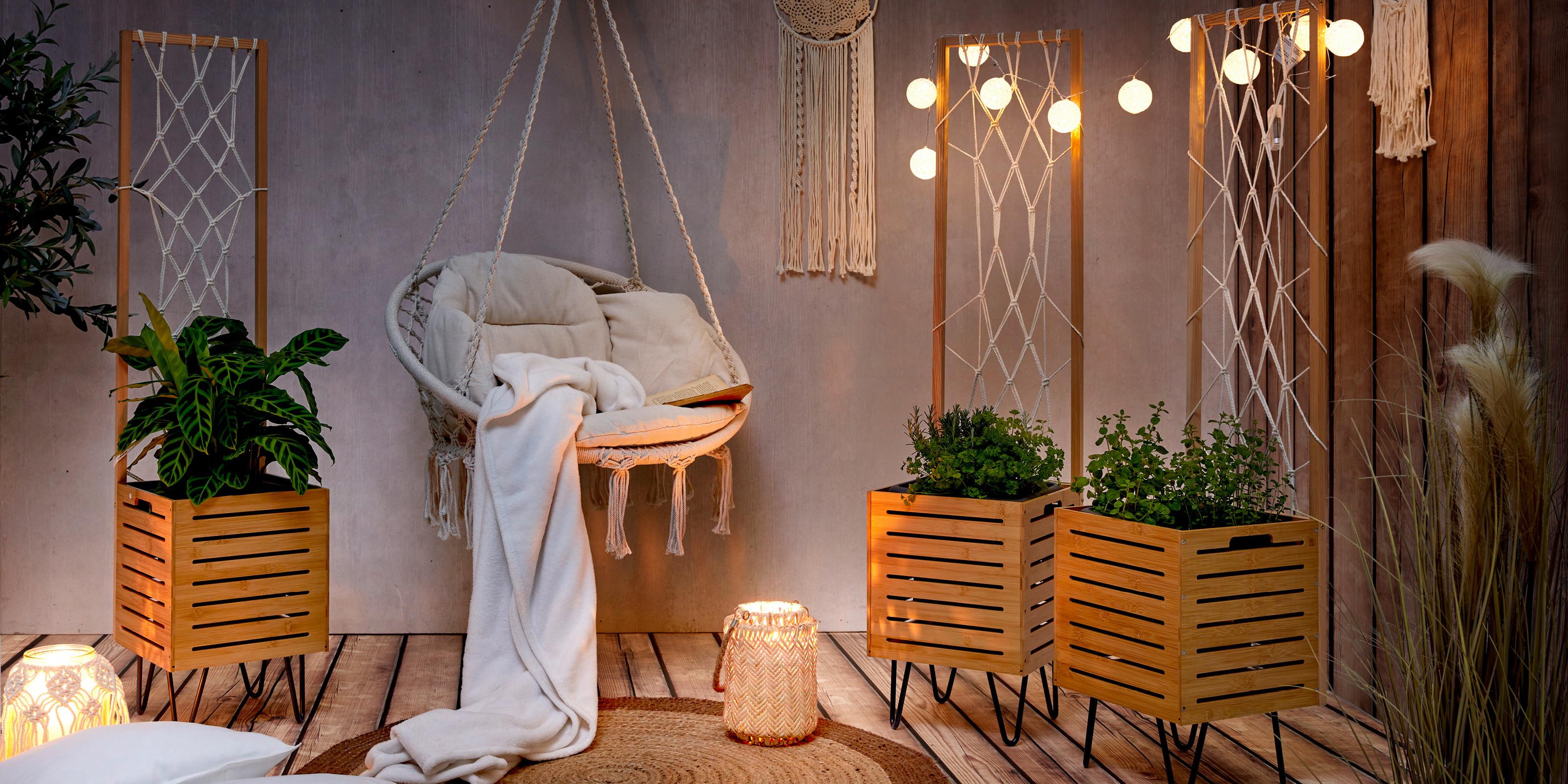 DIY kvetináč na terasu v boho štýle