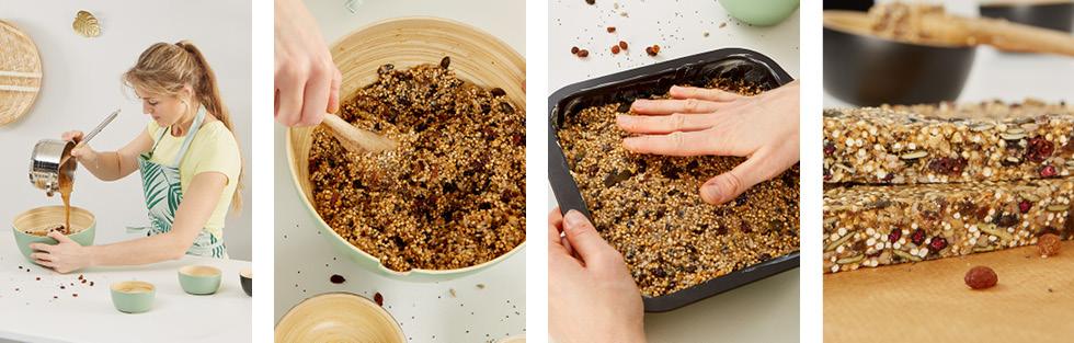 recept na nepecene musli tyčinky
