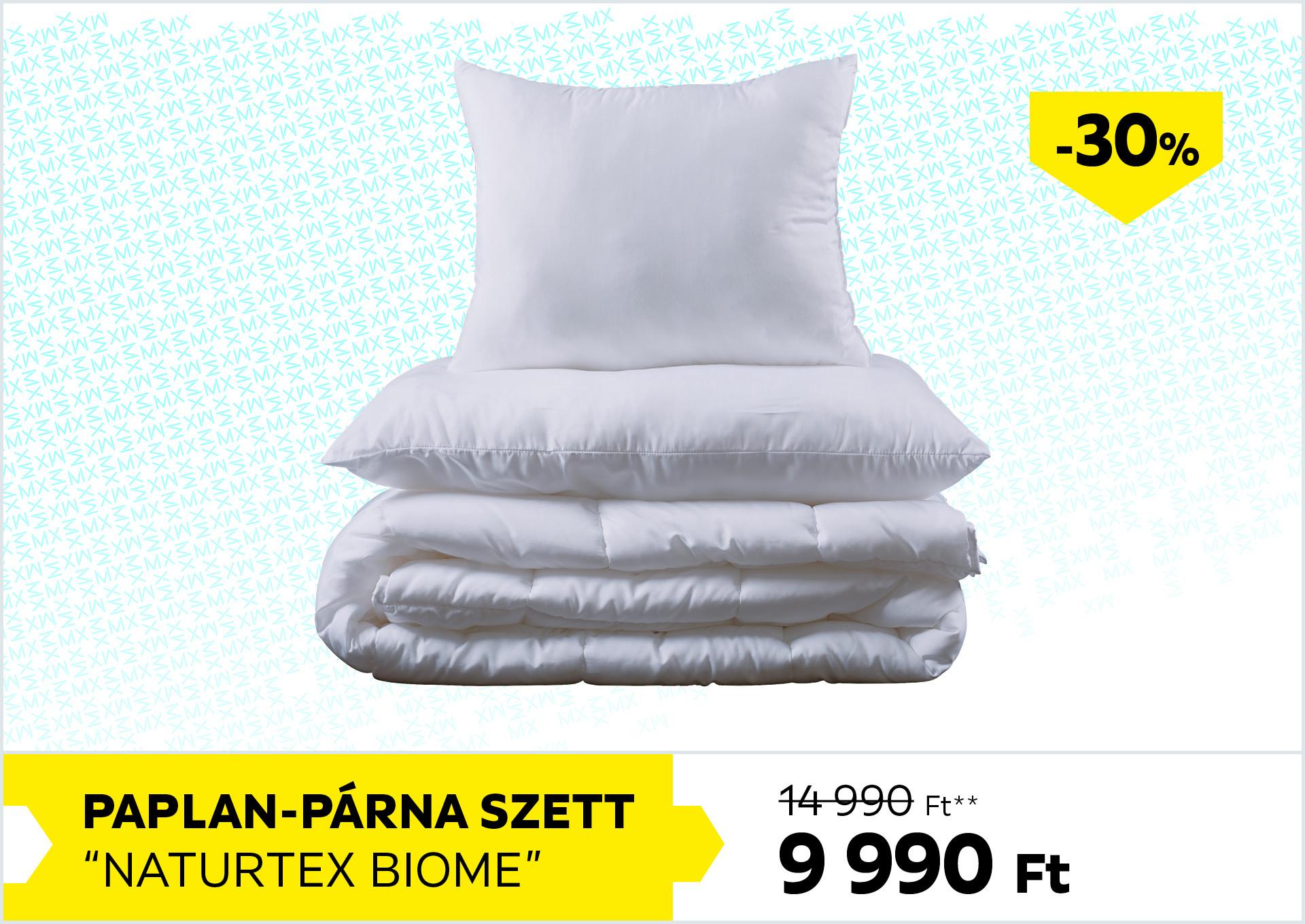 Paplan-párna szett NATURTEX BIOME 14990Forint helyett 9990Forint kedvezmény mértéke 33%
