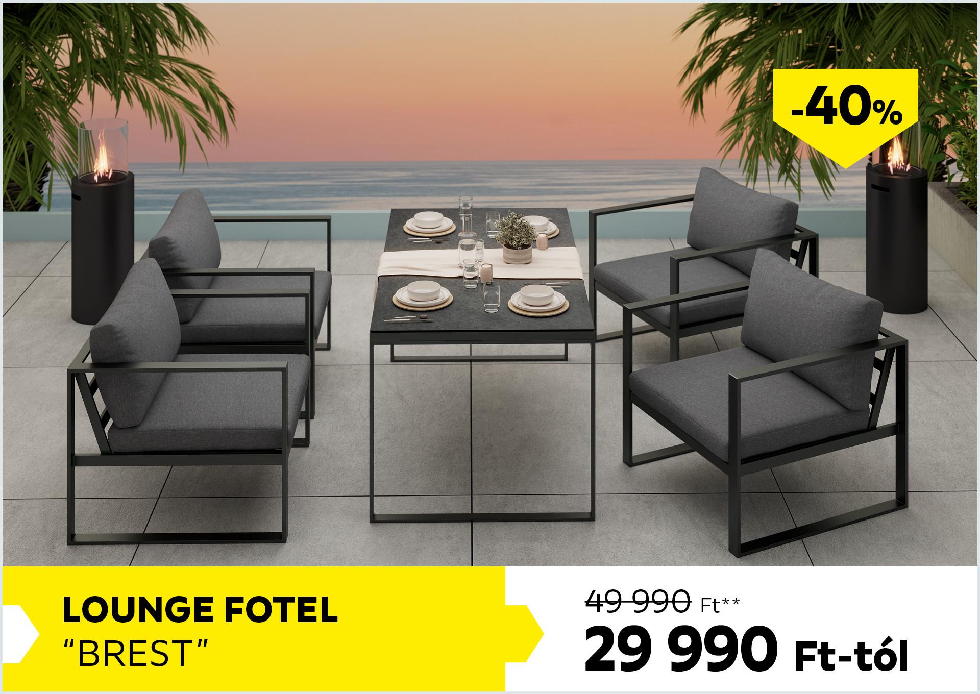 Lounge fotel BREST 49990Forint helyett 29990Forint kedvezmény mértéke 40%