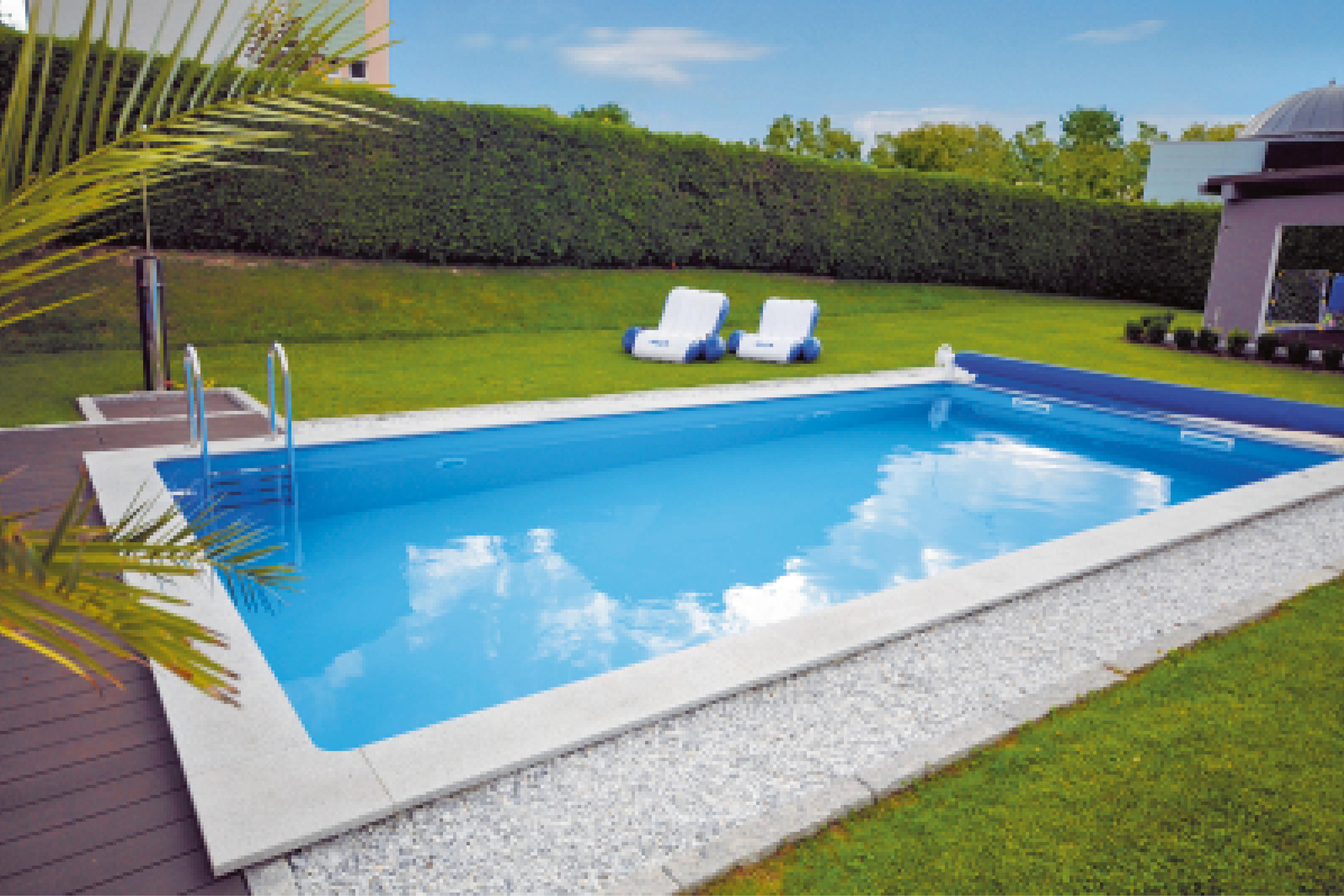 Styroporpool zum Einbauen mit Sandfilteranlage