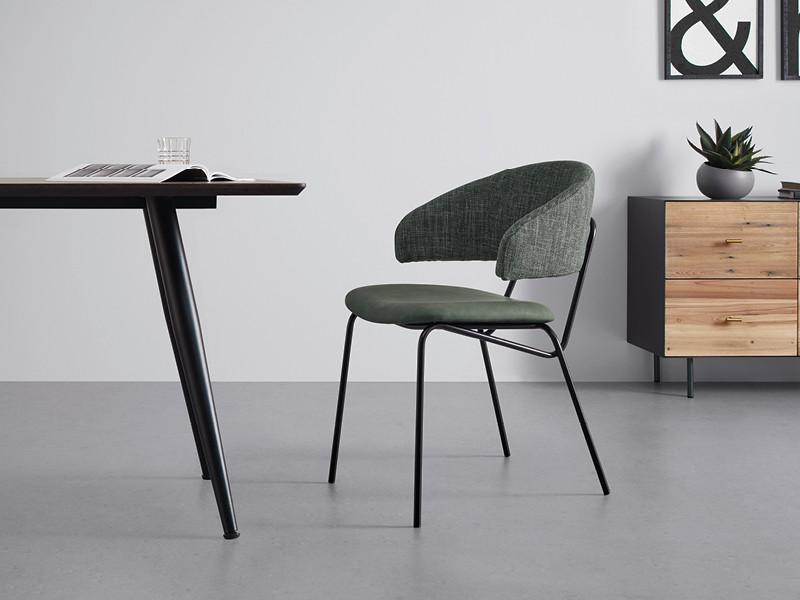 zelená jídelní židle