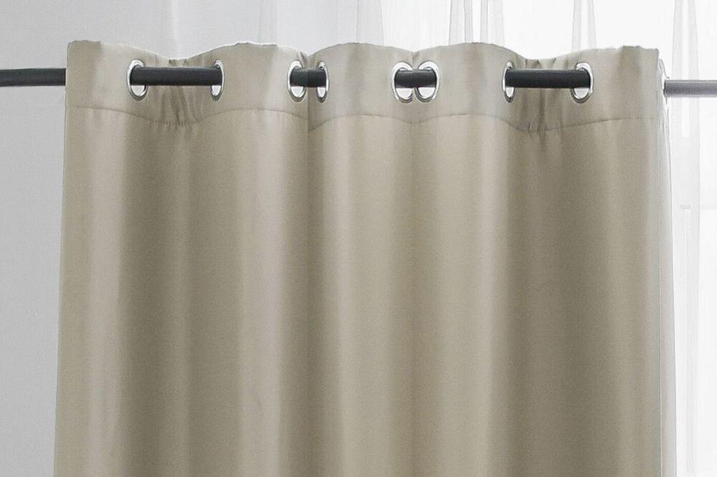 Ösenvorhang in Beige