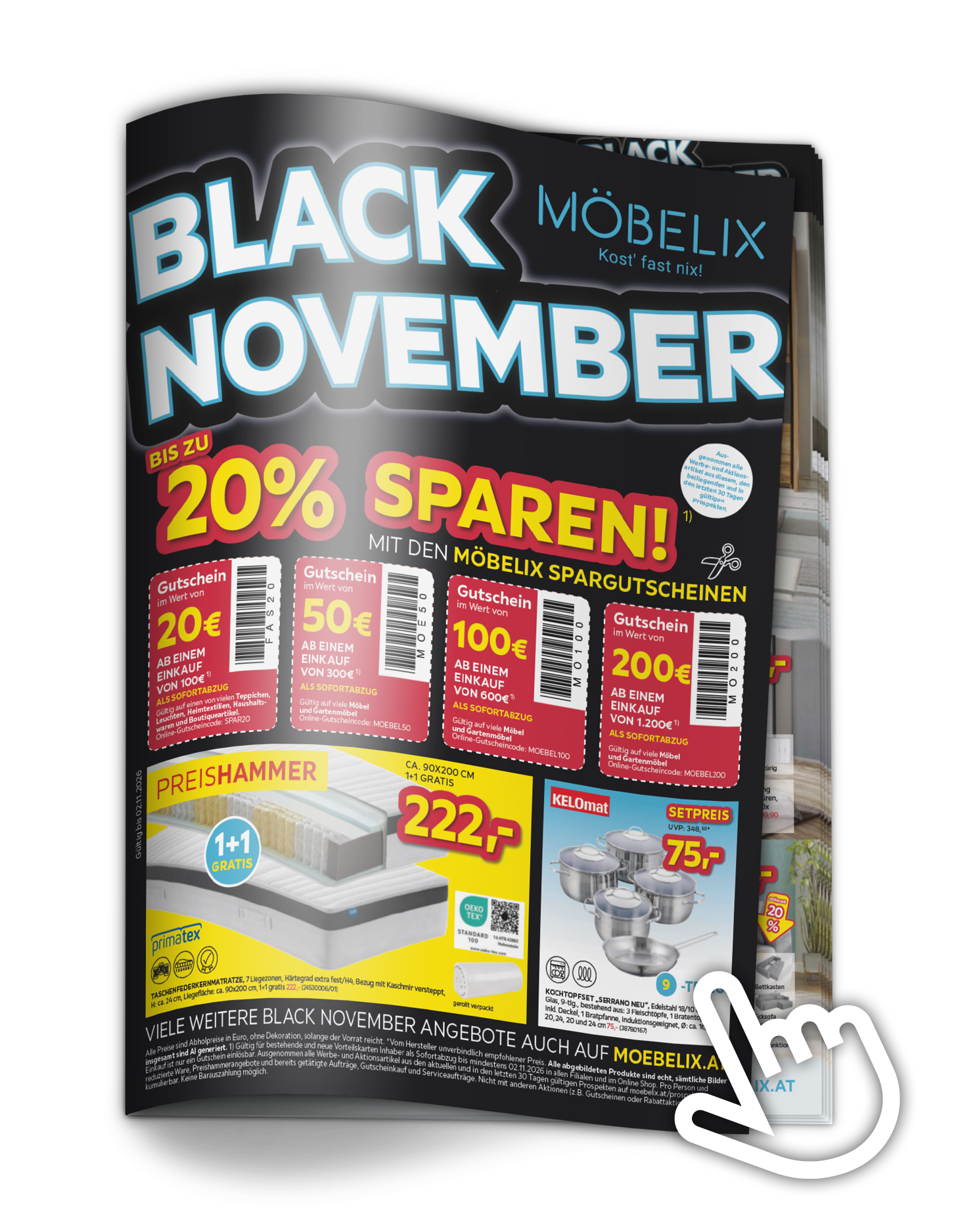Black November bis zu 20 % sparen