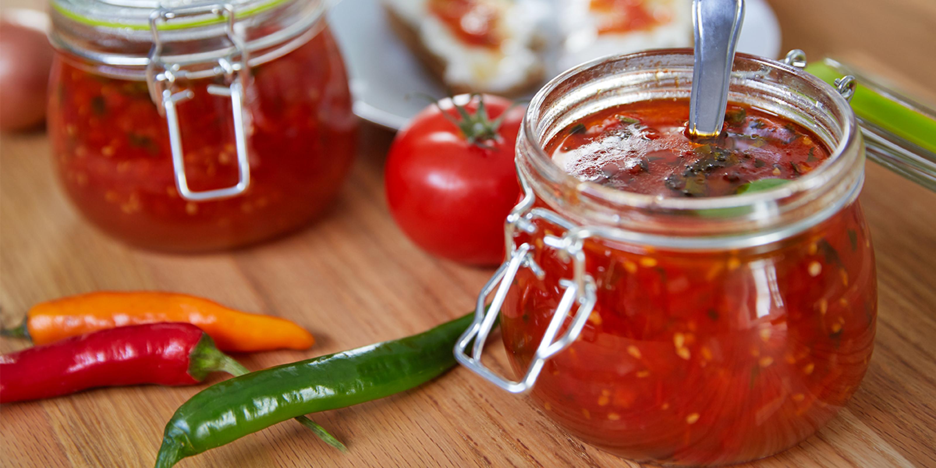 Recept na ohnivý paradajkový džem