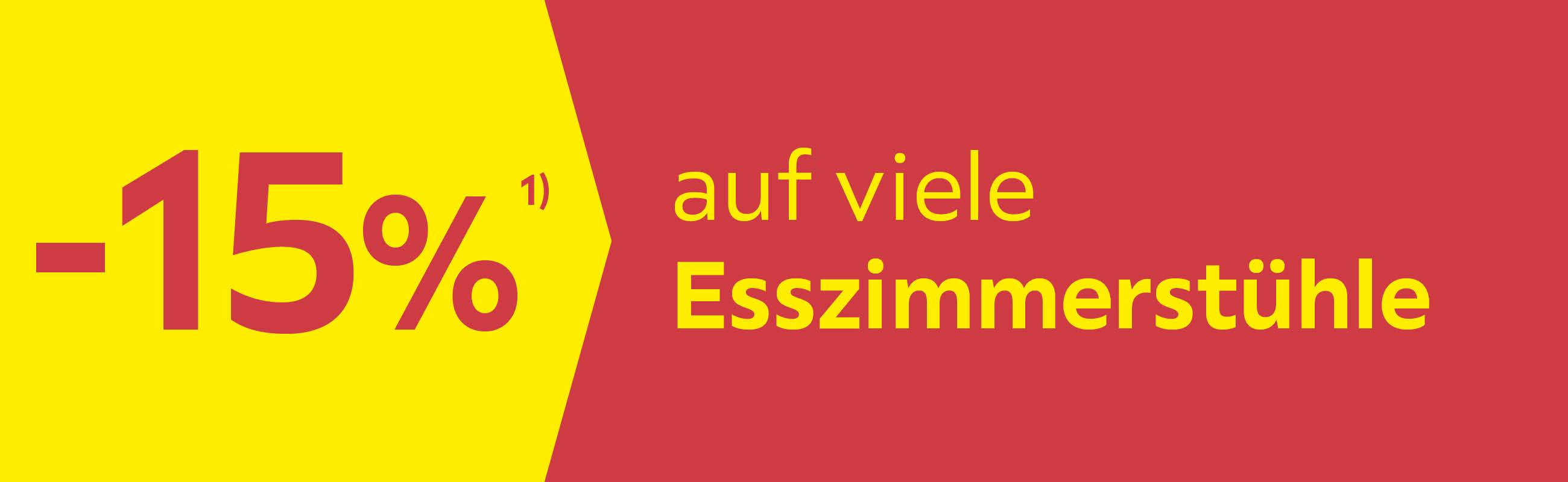 -15% auf viele Esszimmerstühle
