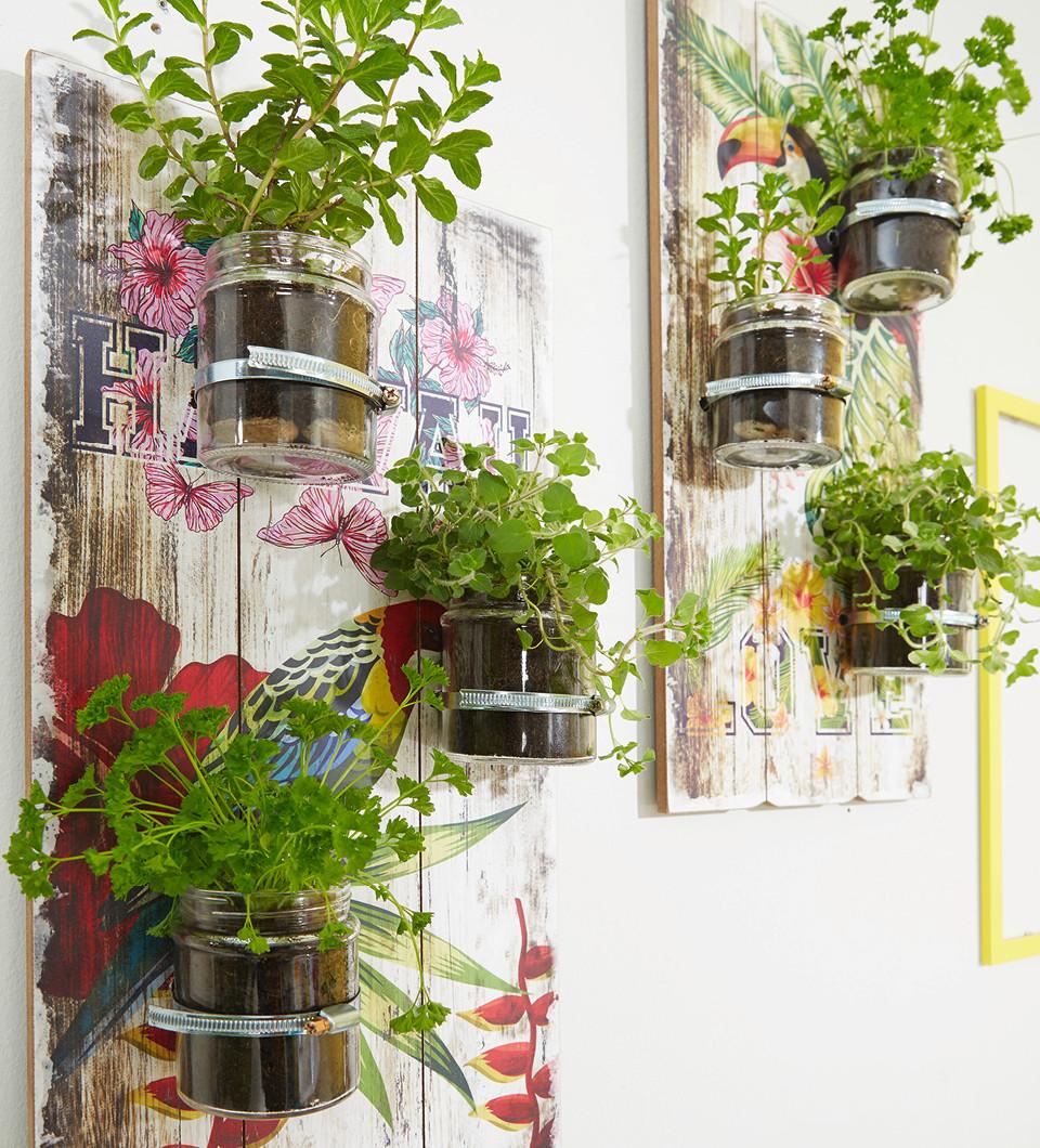 postup pre výrobu bylinkovej záhrady na stenu 8