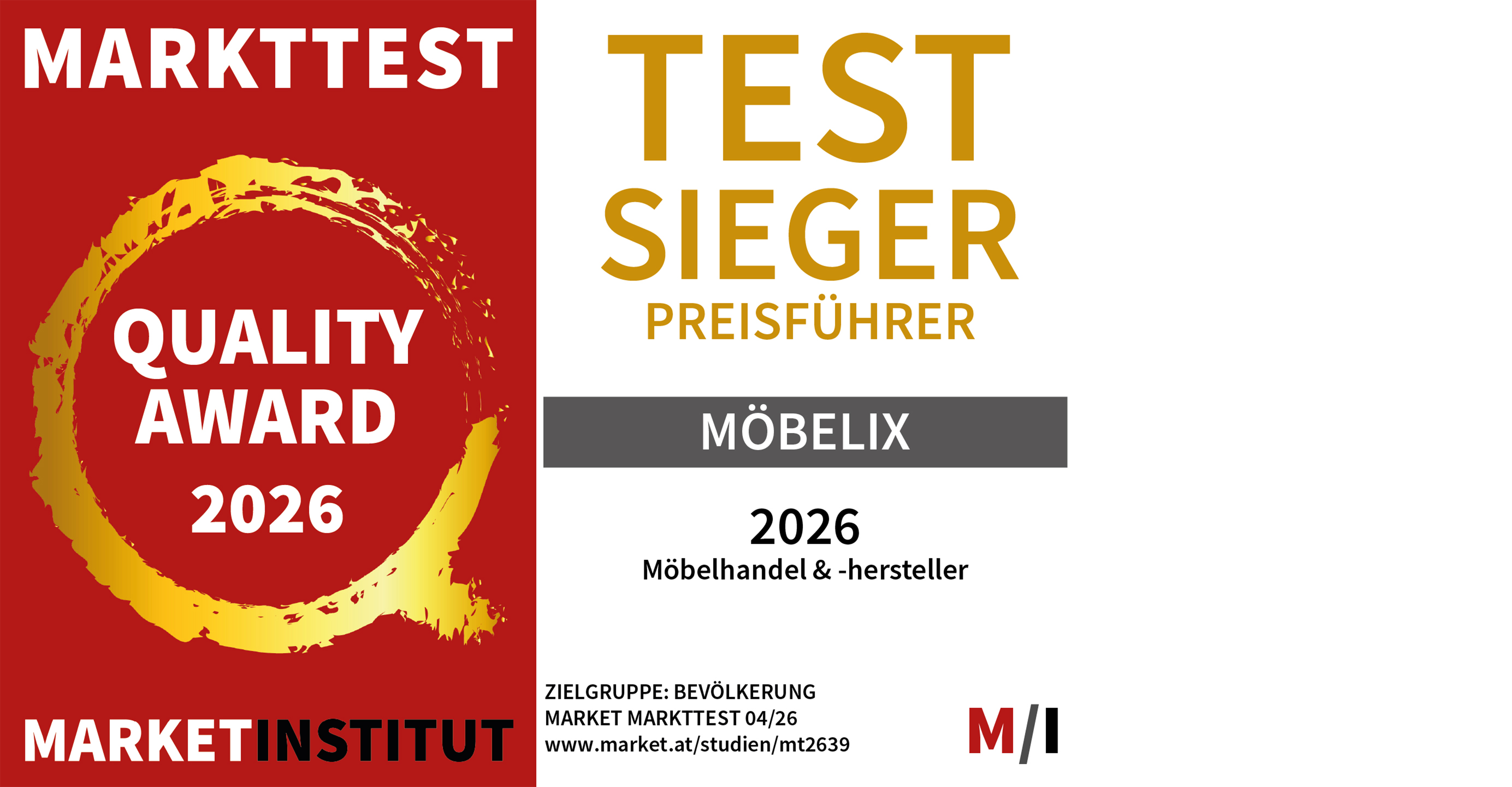 Quality Awards 2026 Testsieger