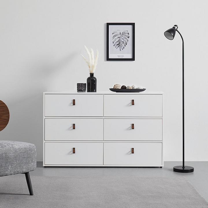 Komody so 6 zásuvkami