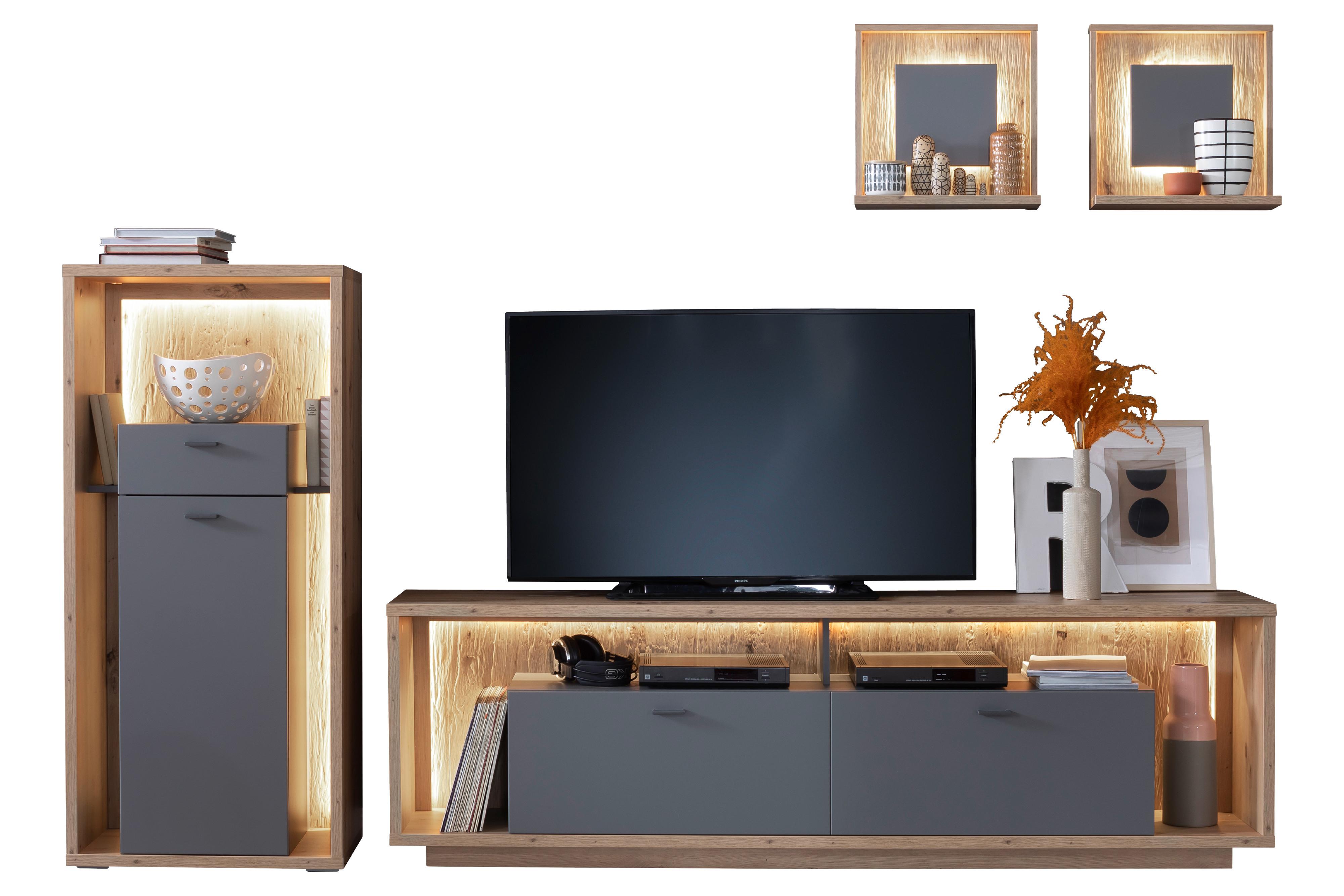 Wohnkombination 4-teilig mit Highboard