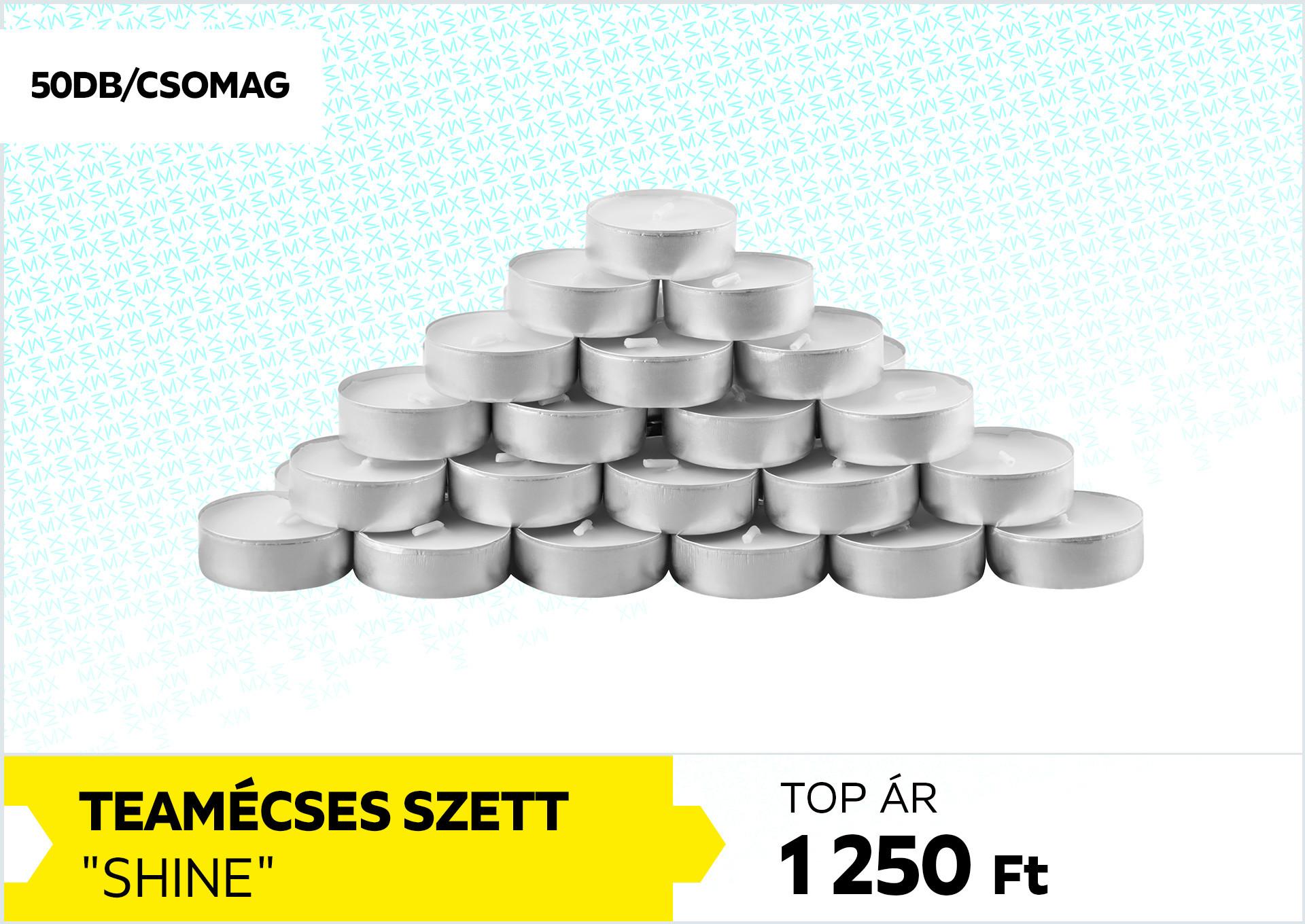 Teamécses szett SHINE 1250Forint