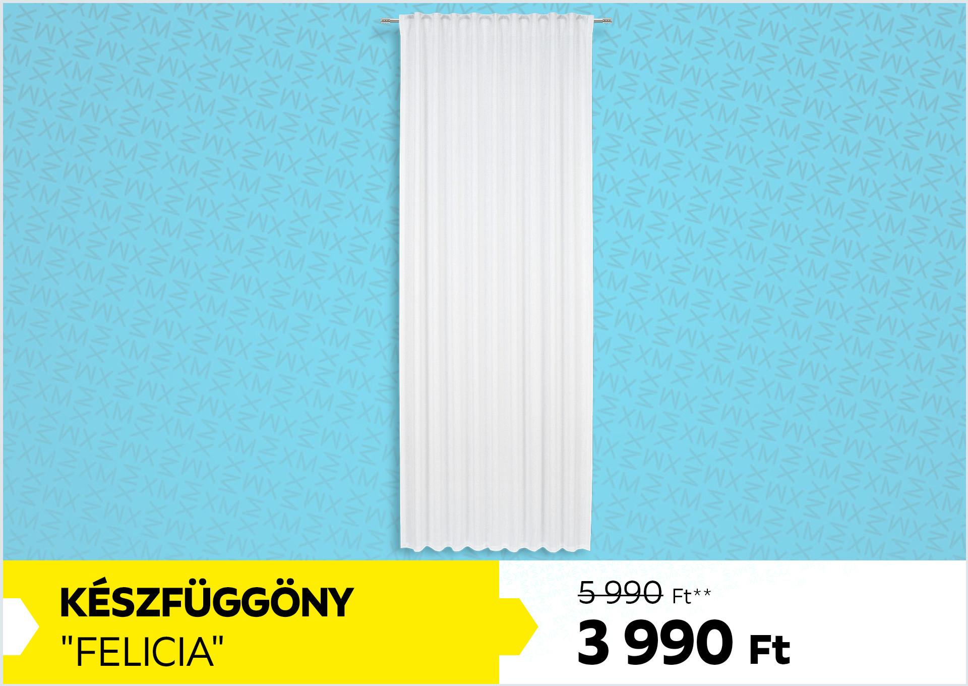 Készfüggöny FELICIA 5990Forint helyett 3990Forint