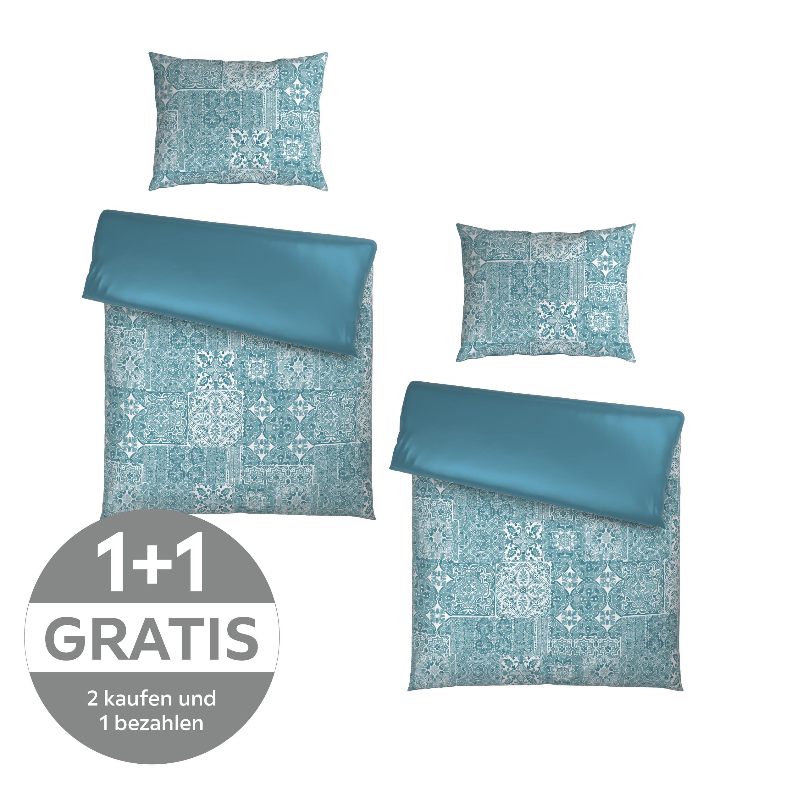 BETTWÄSCHE SARA - Blau, ROMANTIK / LANDHAUS, Textil - James Wood